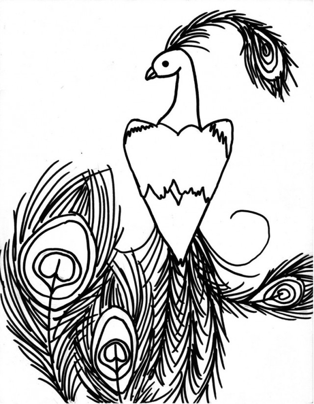 640x824 Peacock Drawings Clipart Best 142681 Peacock Coloring Pages