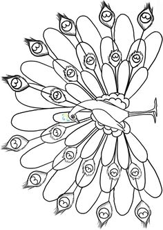236x332 Simple Animal Coloring Pages How To Draw A Peacock For Kids