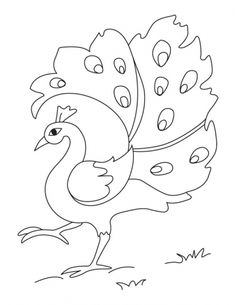 236x305 Dancing Peacock Clipart