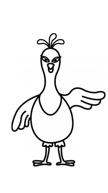 215x382 How To Draw A Peacock, Easy Step By Step Drawing Tutorial