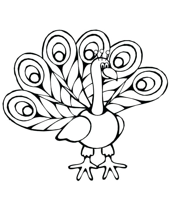 600x776 Peacock Pictures Coloring Pages Simple Best Coloring Pages