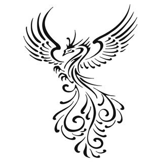 320x320 Tribal Peacock Bird Vinyl Wall Art Decal Mampdt