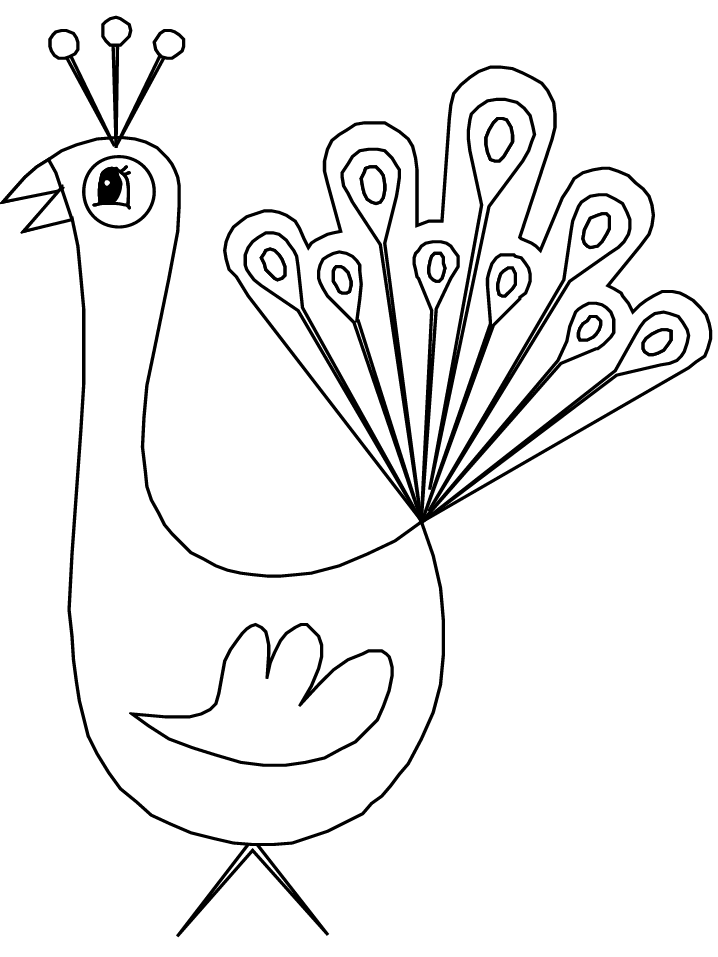 718x957 Pictures Of Peacocks To Color 371467
