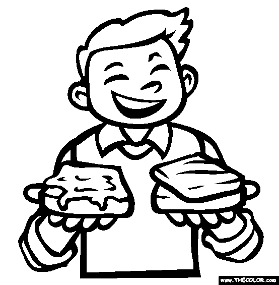 554x565 Peanut Butter Tuna Sandwich Online Coloring Page