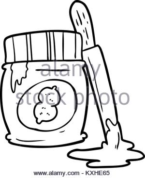 300x367 Cartoon Jar Of Peanut Butter Stock Vector Art Amp Illustration