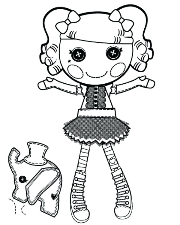 600x753 Coloring Pages Lalaloopsy Peanut Big Top From Coloring Page