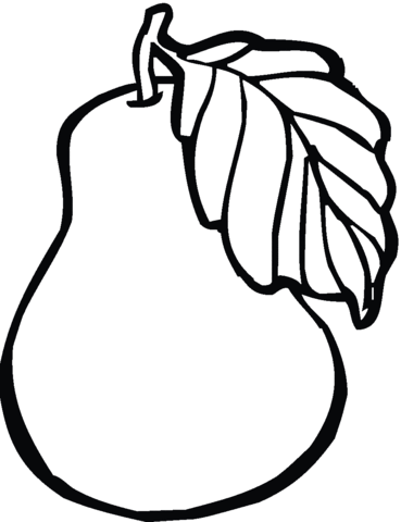 369x480 Pear 12 Coloring Page Free Printable Coloring Pages
