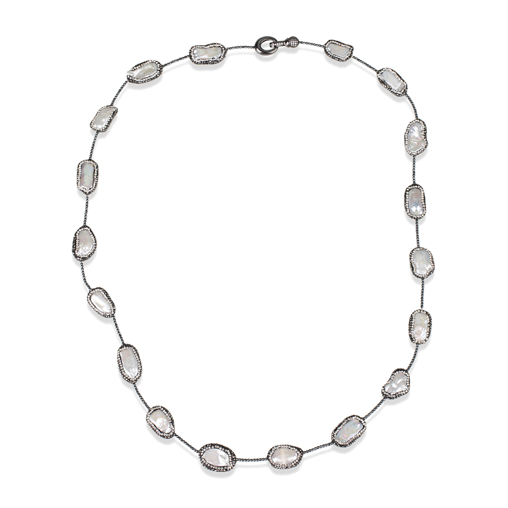 1000x1000 Kelvin Gems Multiway Oblong Baroque Pearl Necklace