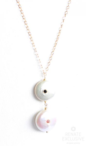 354x599 Unique White Coin Pearl Necklace Time Renate Exclusive