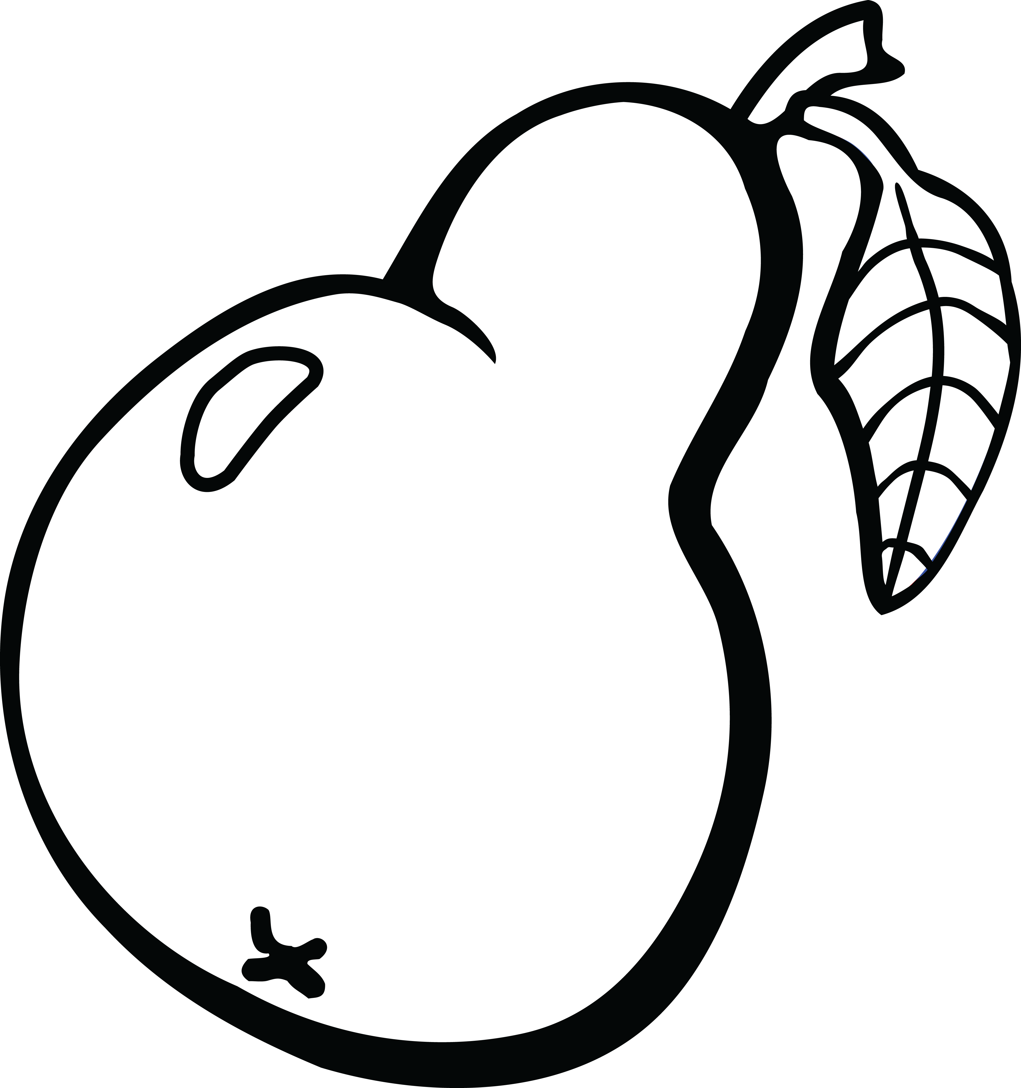 4000x4262 Free Clipart Of A Pear
