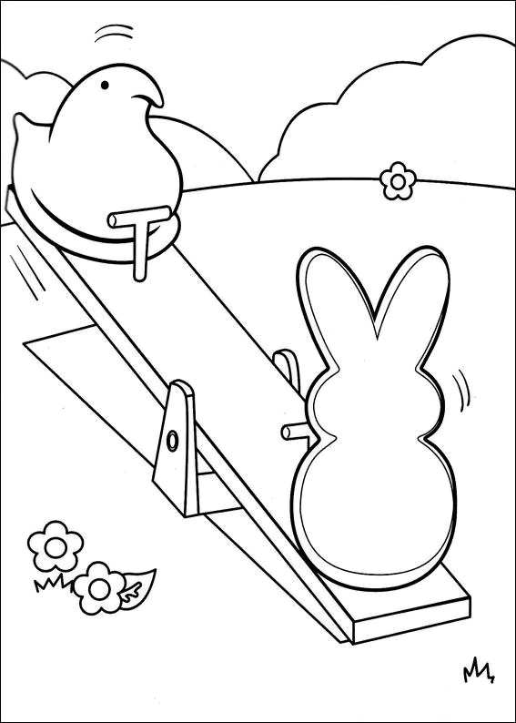 567x794 Marshmallow Peeps Coloring Pages