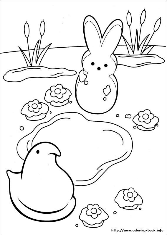 567x794 Marshmallow Peeps Coloring Picture Coloring Pages