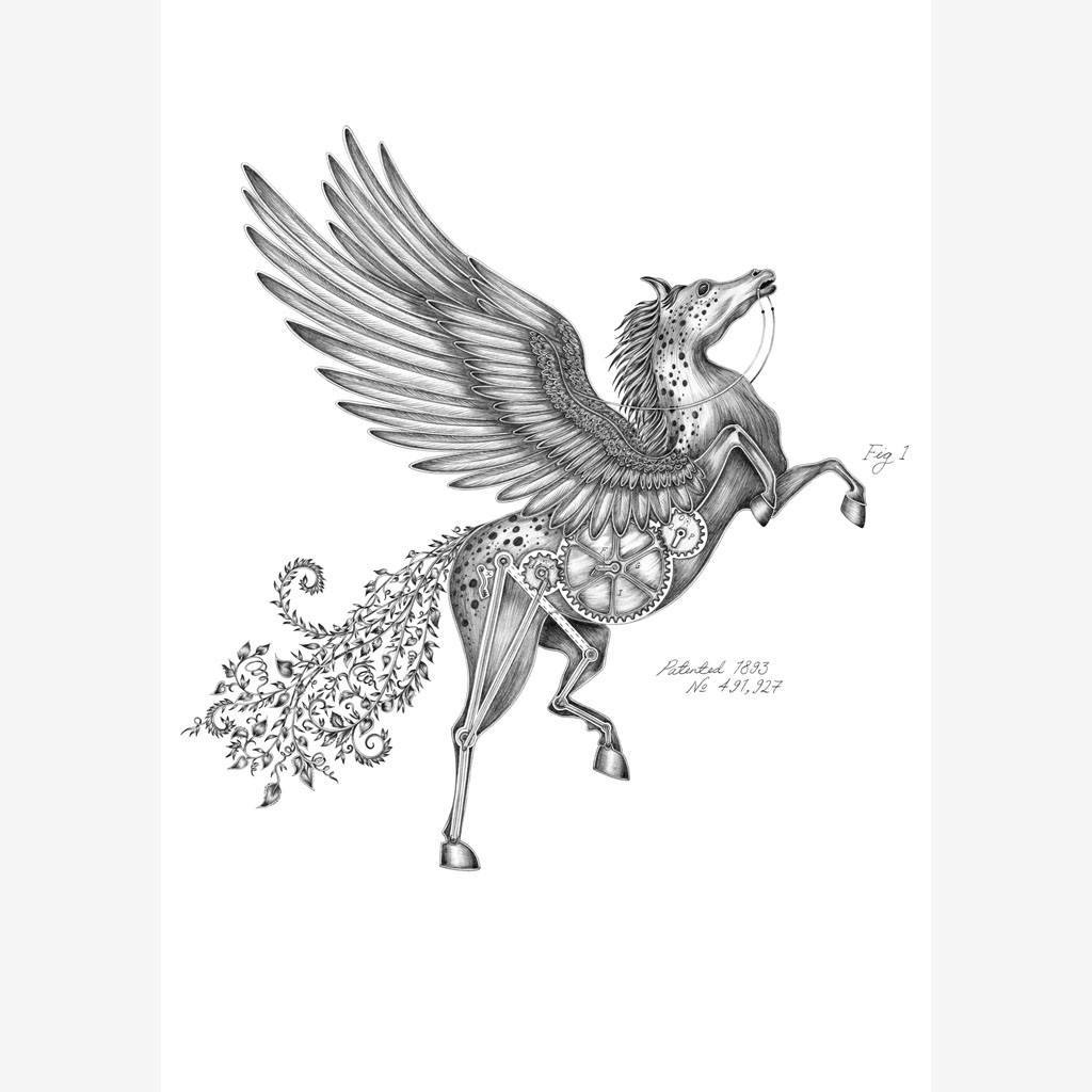 1024x1024 Pegasus Mini Print