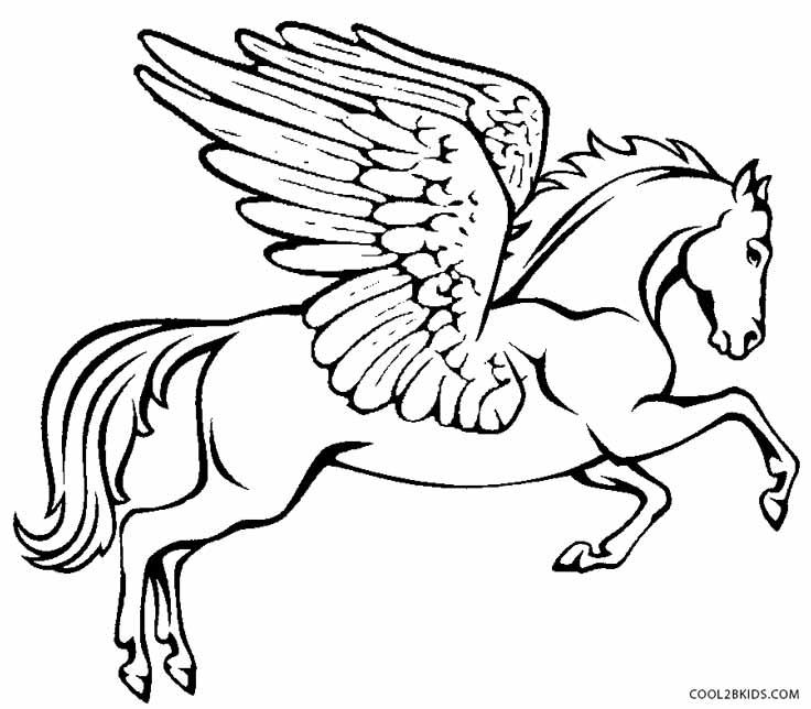 736x644 Highest Pegasus Coloring Pages Flying Page Free Printable