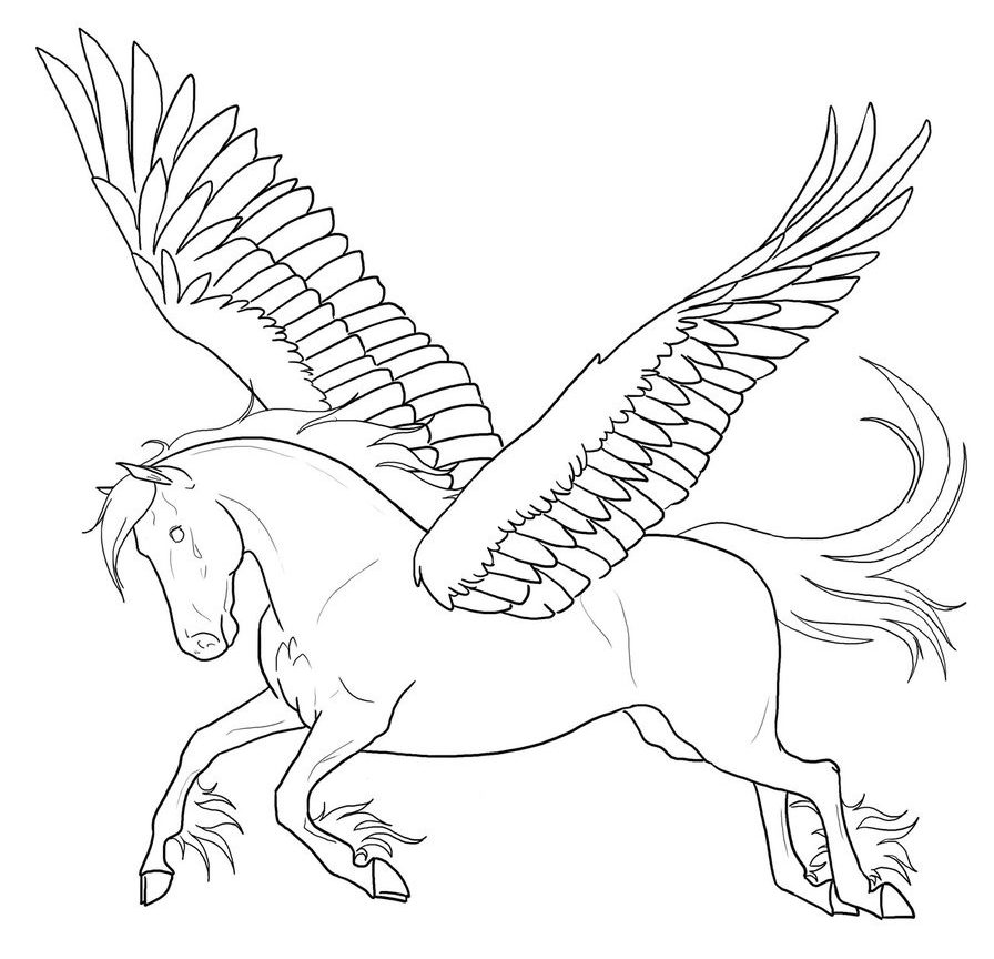 896x864 Coloring Pages Of Unicorns And Pegasus Excellent For Kids