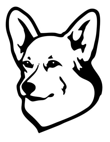 373x480 Pembroke Welsh Corgi Decal Sticker