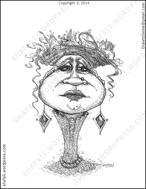 480x621 Pen Ink Caricatures Shafali's Caricatures, Portraits,