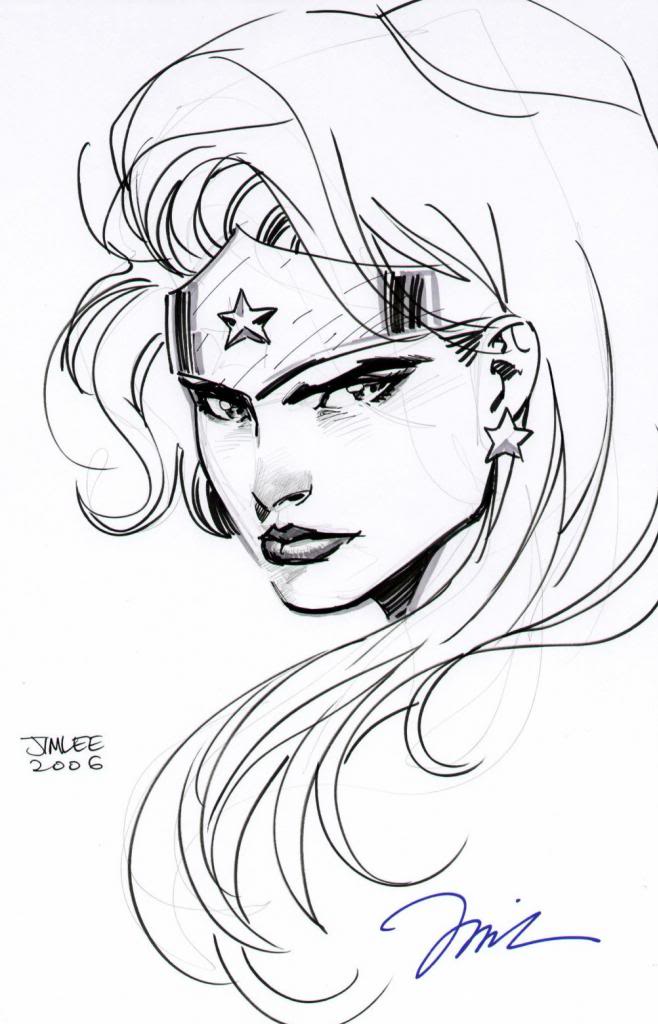 658x1024 Amazing Pen Amp Ink Wonder Woman By Jim Lee. Superhero Stuff