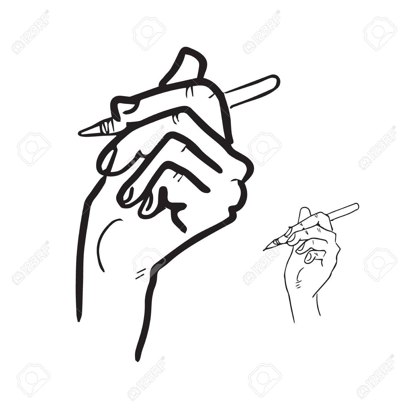 1300x1300 Hand Pen Cartoon Drawing Royalty Free Cliparts, Vectors,