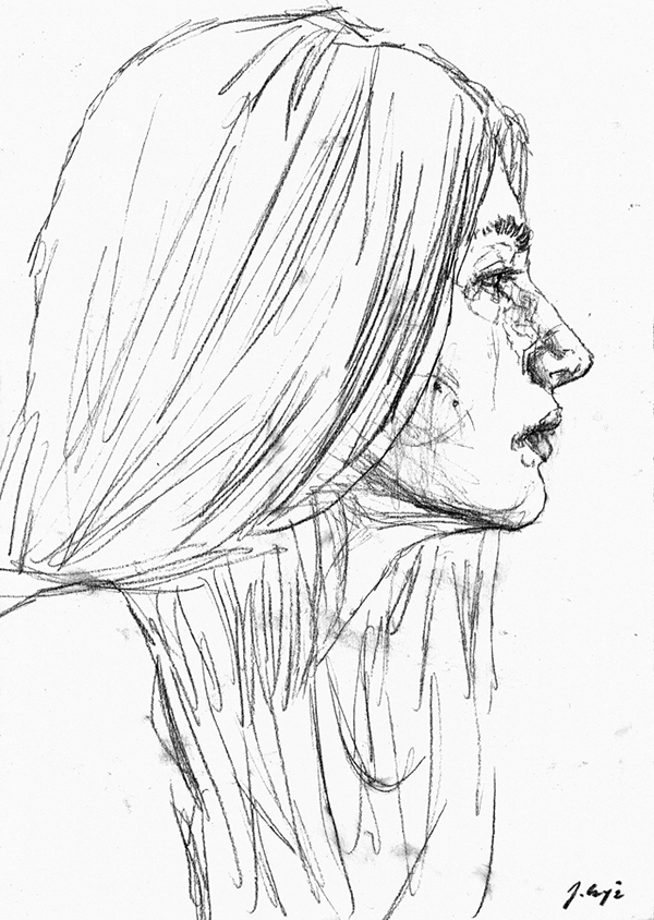 600x844 Charcoal Sketches On Paper, 2012 2013 Faces