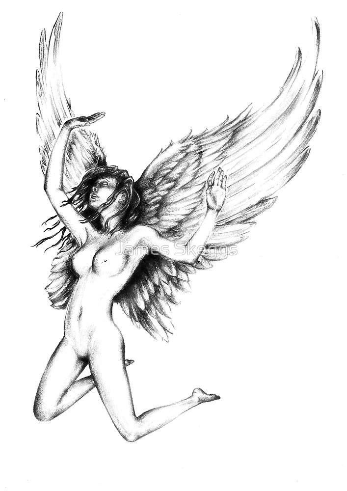 707x1000 Angel, Pencil, Forgivness By James Skeggs Redbubble