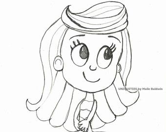 340x270 Fresh Cartoon Pencil Sketch Drawing Molly From The Bubble Guppies