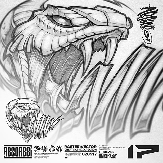 640x640 Snake Pencils