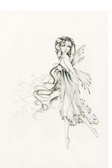427x640 Pictures Best Pencil Sketches Of Fairies,