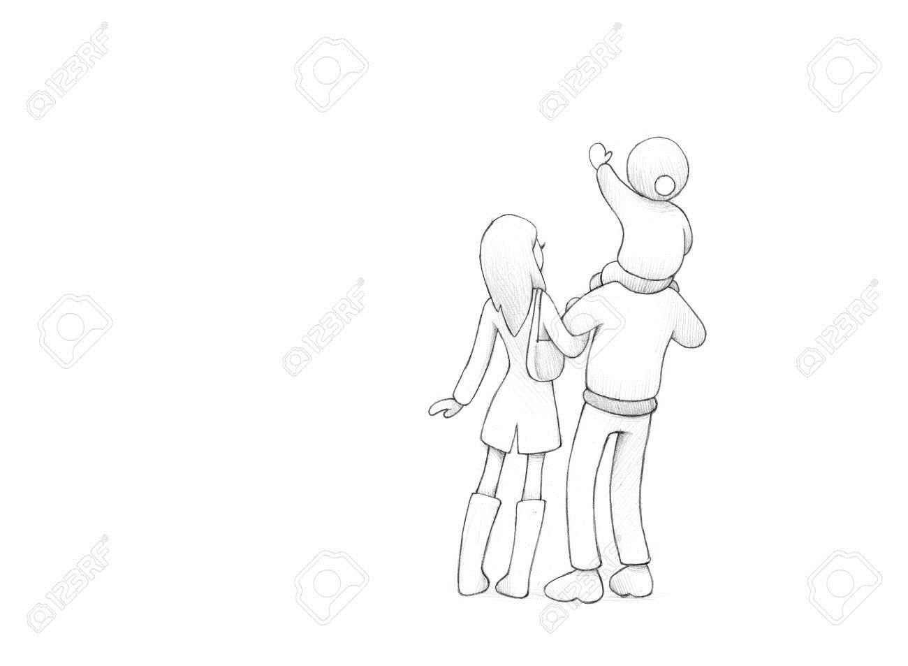 1300x953 Pencil Drawing Happy New Year Merry Christmas Amp Happy New Year