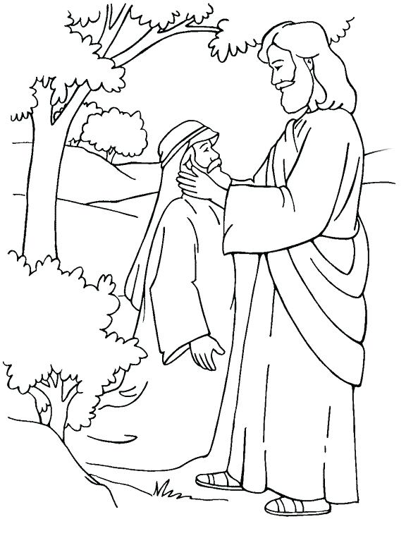 576x770 Lovely Jesus Miracles Coloring Pages Print Bible Ng Images