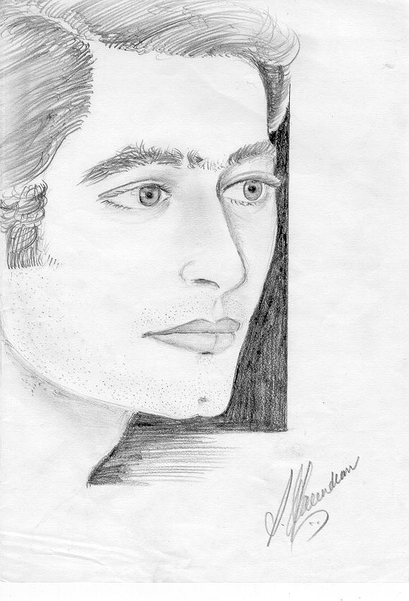580x853 Pencil Drawing Of Gopi