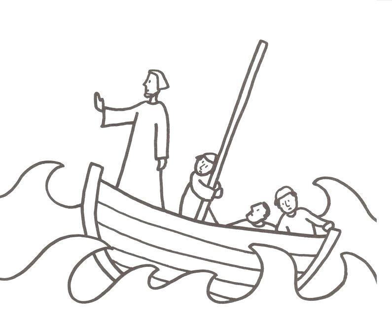 795x656 Beautiful Jesus Calms The Storm Coloring Page Crayola Photo Sea