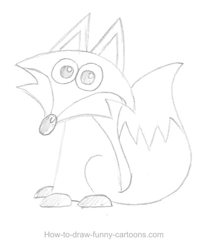 425x515 Fox Drawings (Sketching + Vector)