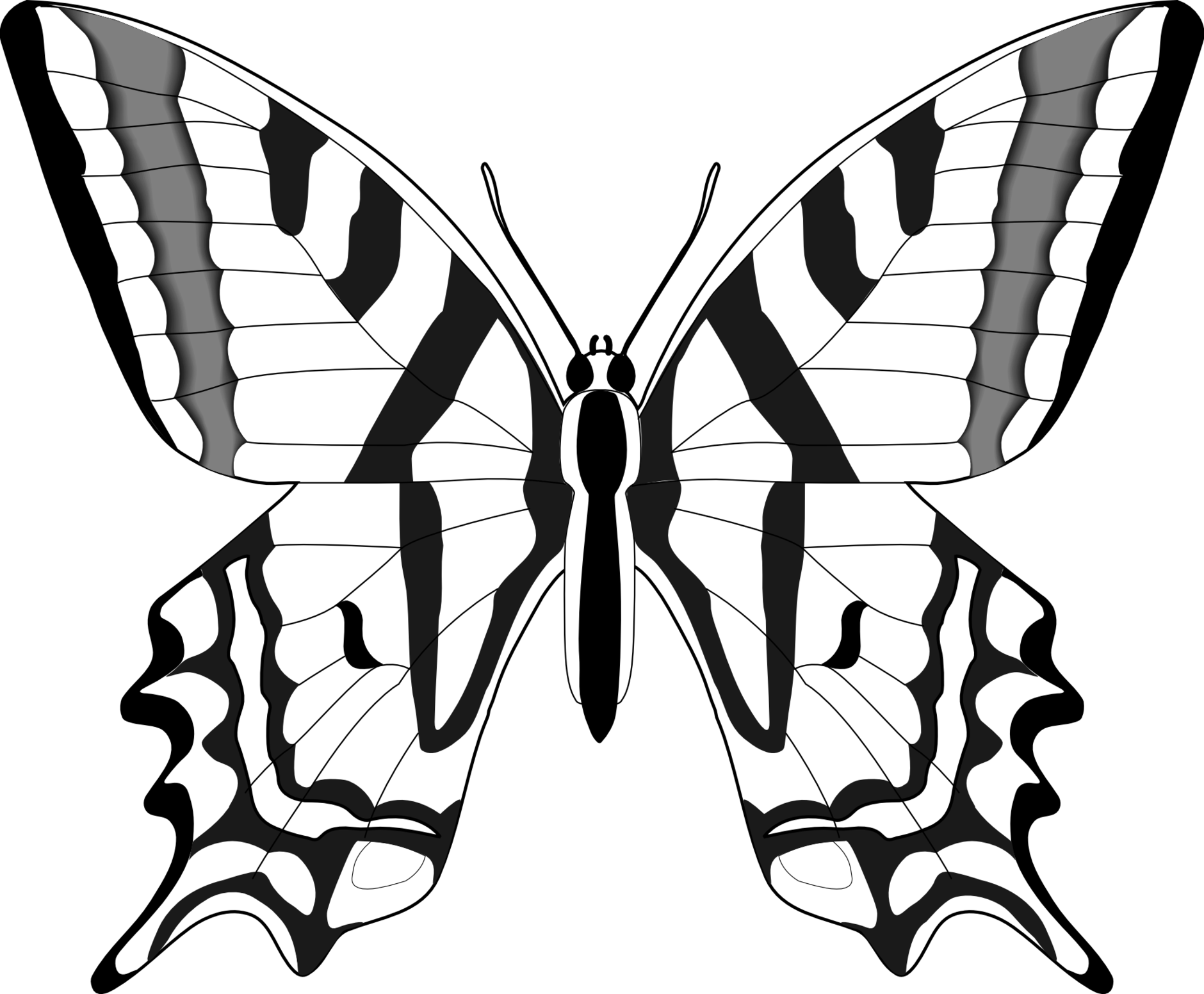 1880x1552 Butterfly And Pencil Clipart