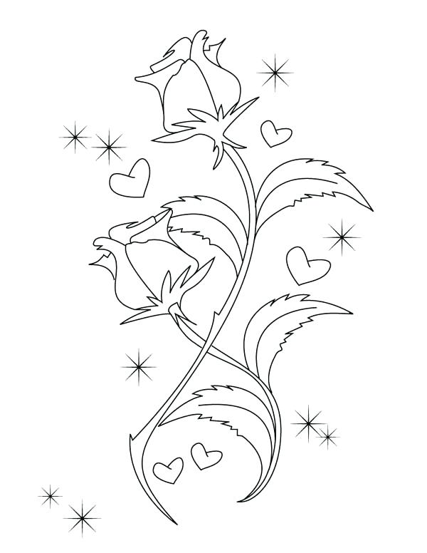 600x776 Free Coloring Pages Valentine Hearts Wings Page Pencil And