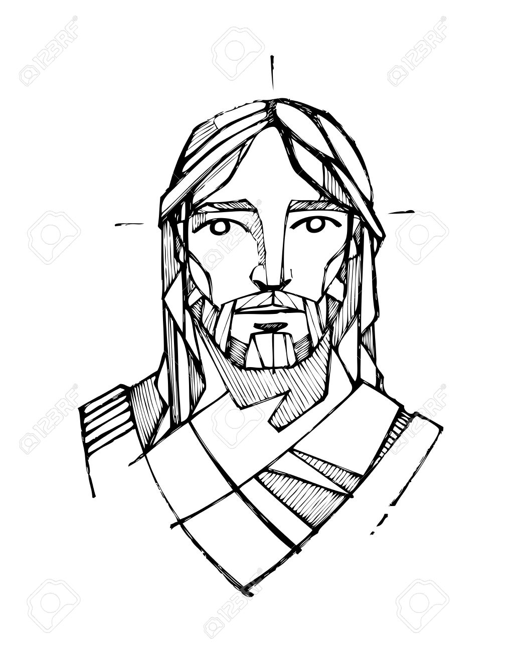 Pencil Drawing Of Jesus at GetDrawings | Free download