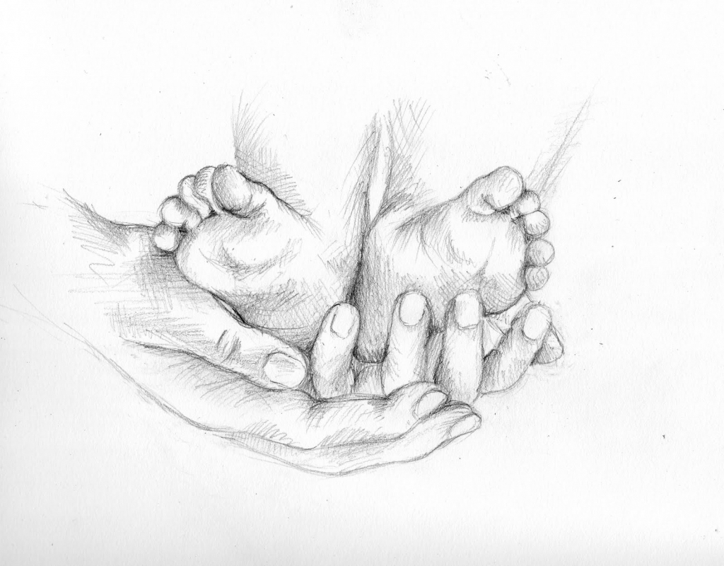 1024x800 Tag Pencil Drawing Of Baby Jesus