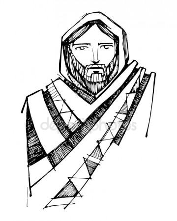 360x450 Jesus Christ Face Stock Vector Bernardojbp