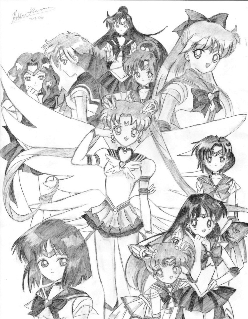 497x640 Sailor Moon Group By Sakurastar68