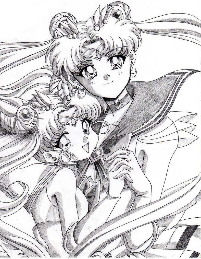 788x1014 Sailor Moon And Daughter By Rurutia8
