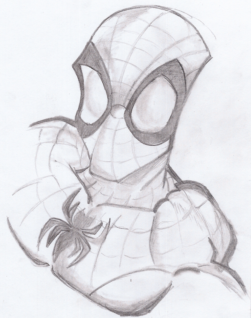 846x1072 Pencil Drawing Of Spiderman Spiderman Pencil Sketch By