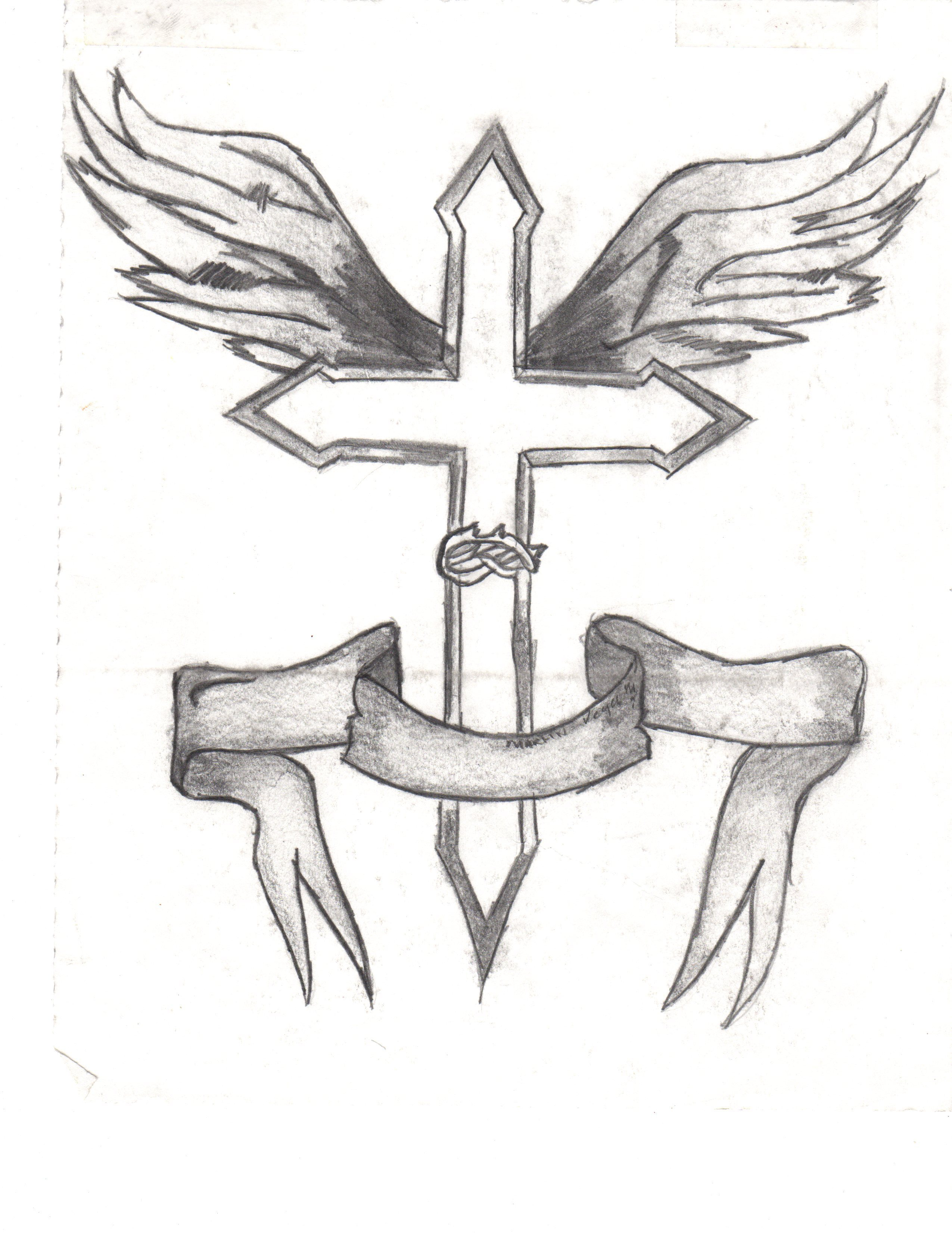 2550x3300 Pencil Drawings Of Crosses Cross Drawings Free Download Clip Art