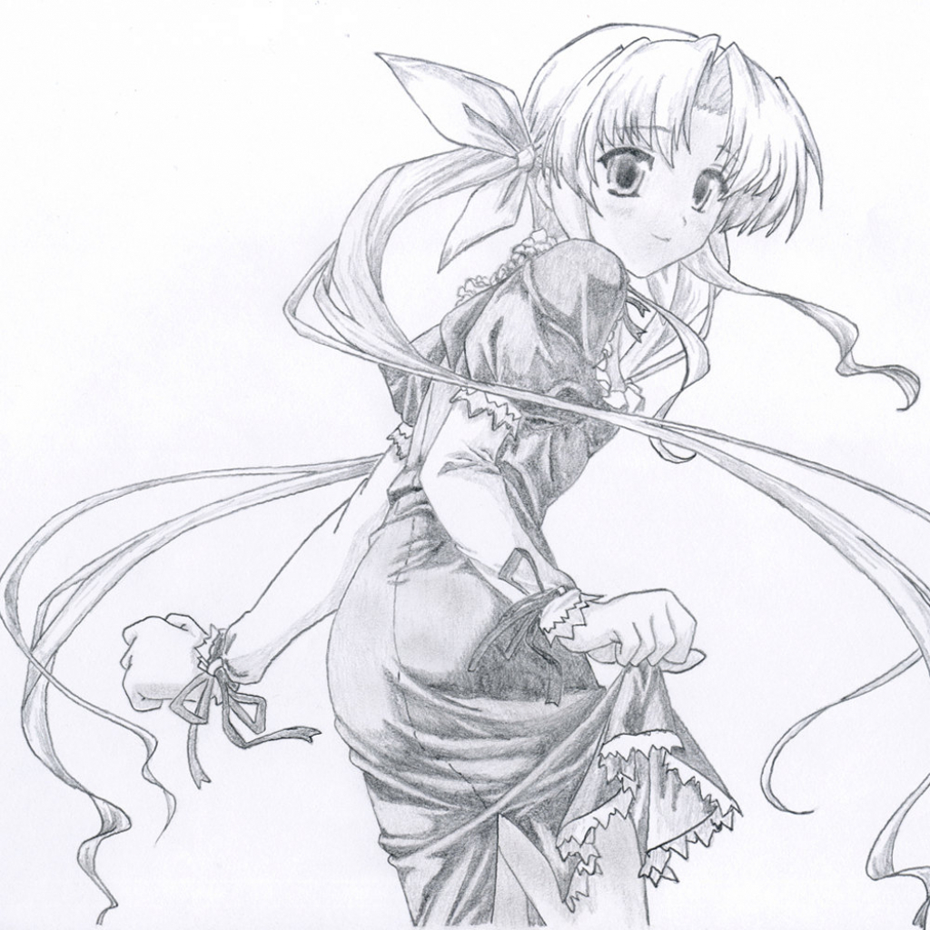 1024x1024 Cool Anime Drawings In Pencil Free Download Cool Anime Drawings
