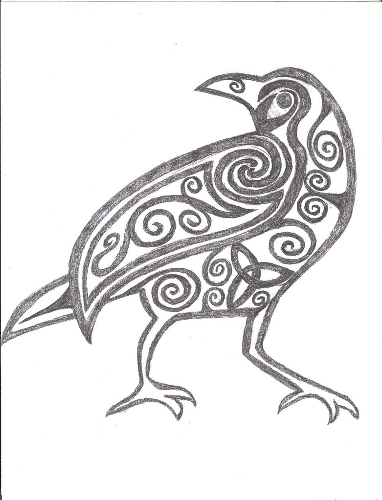 781x1023 Pencil Line Raven Tattoo By Fallonkyra