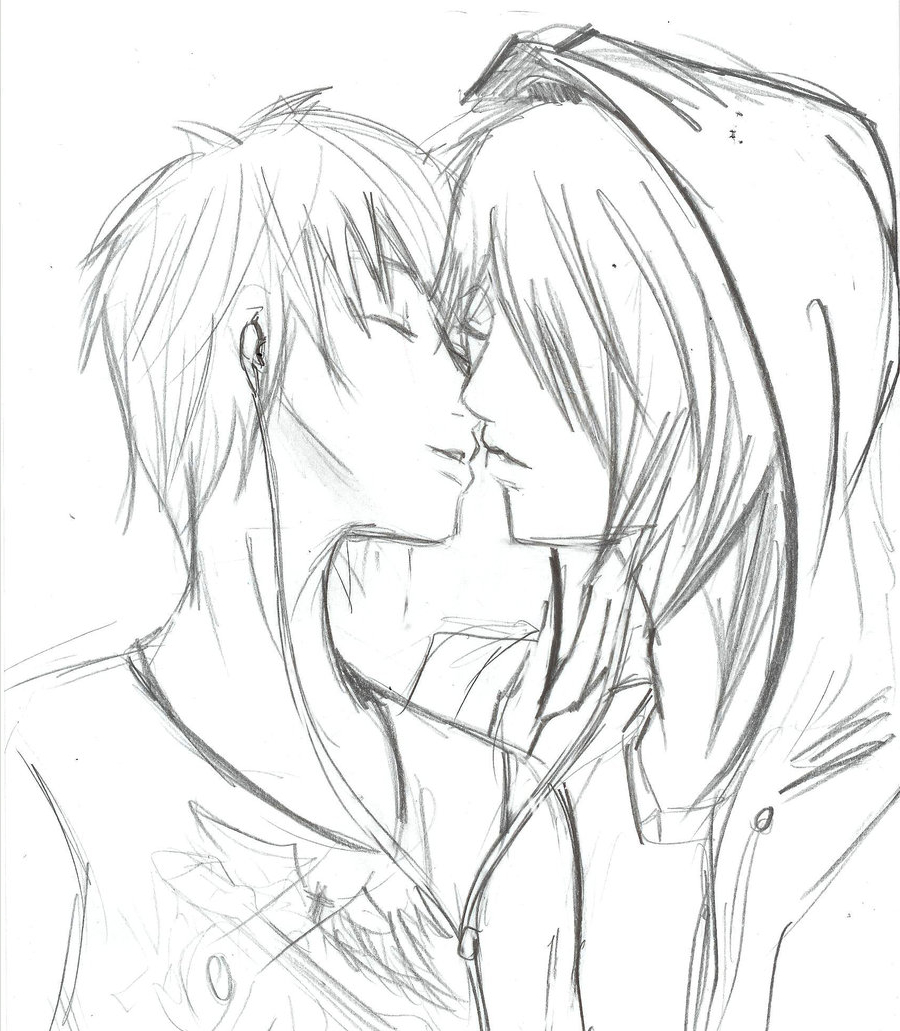 900x1031 Emo Anime Love Drawings In Pencil Drawn Emo Art