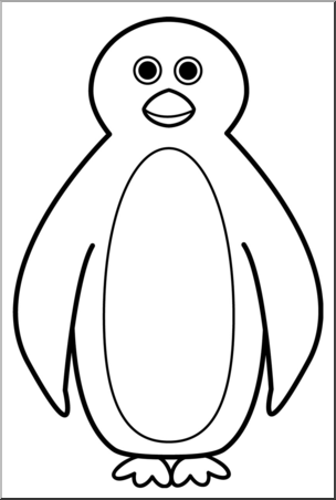 304x452 Clip Art Cartoon Penguin 1 Bampw I Abcteach