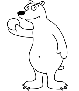 260x300 Cartoon Polar Bear Step By Step Drawing Lesson