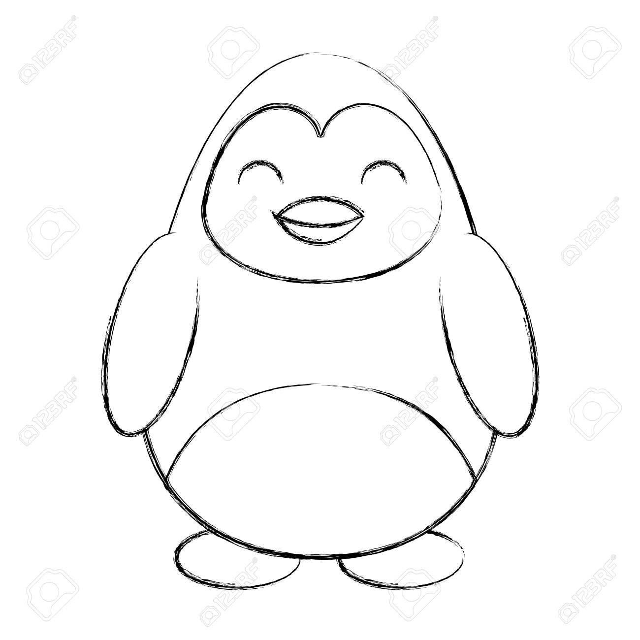 Penguin Drawing Cute at GetDrawings | Free download