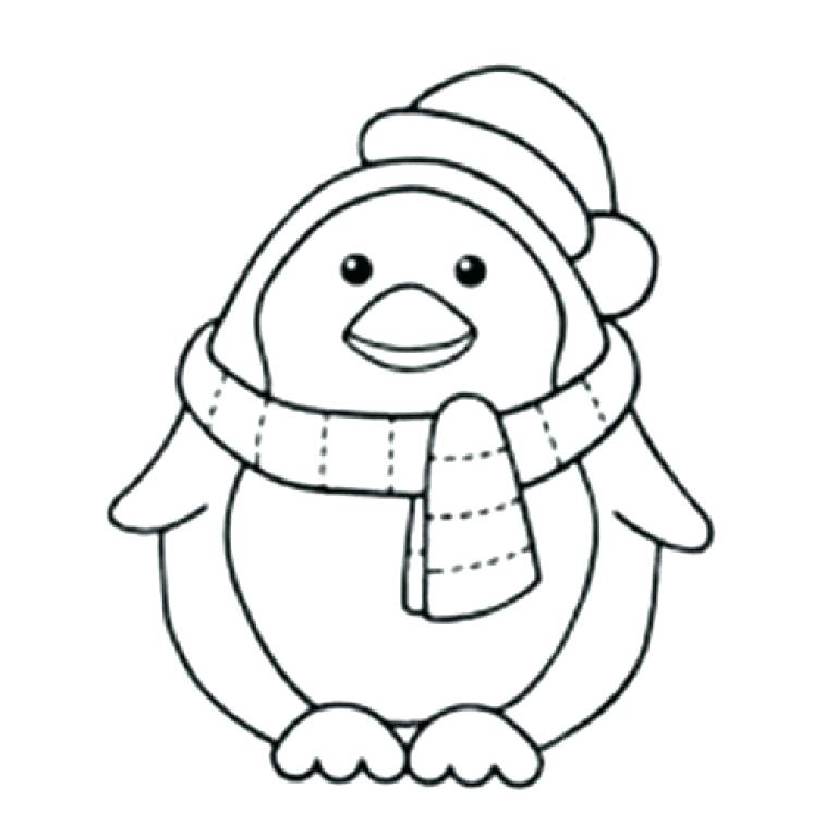 768x768 Cheap Club Penguin Coloring Pages Fee Cute Print Amazing