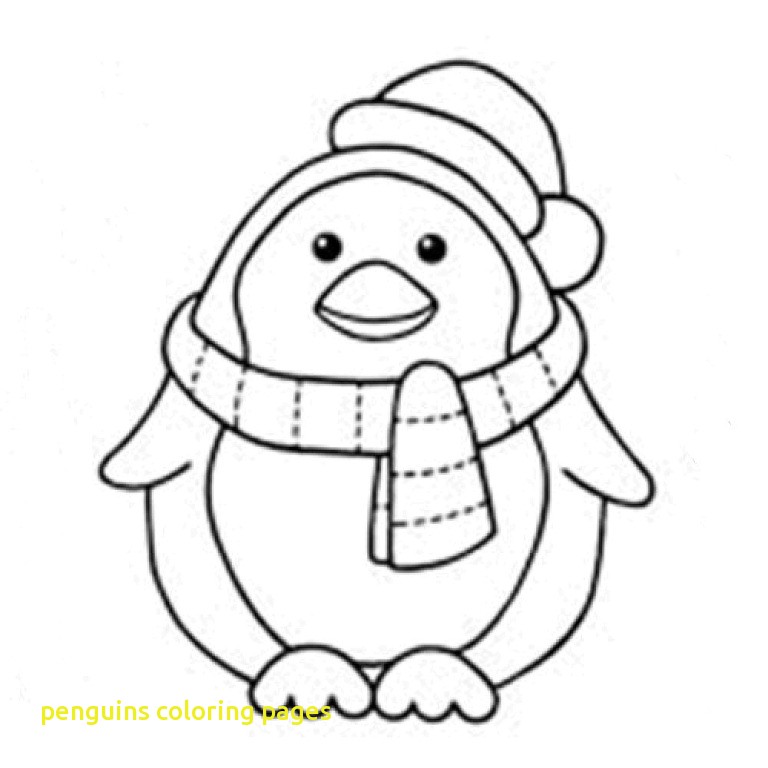 768x768 Penguins Coloring Pages With Penguin Coloring Pages Free Printable